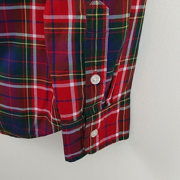 Ralph Lauren Natural Stretch Long Sleeve Plaid Button Down Shirt - Picture 11 of 12